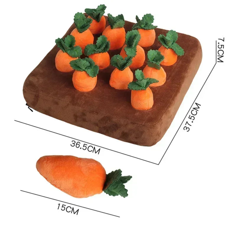 HappyPawLand - Carrot Snuffle Mat for Dogs and Cats
