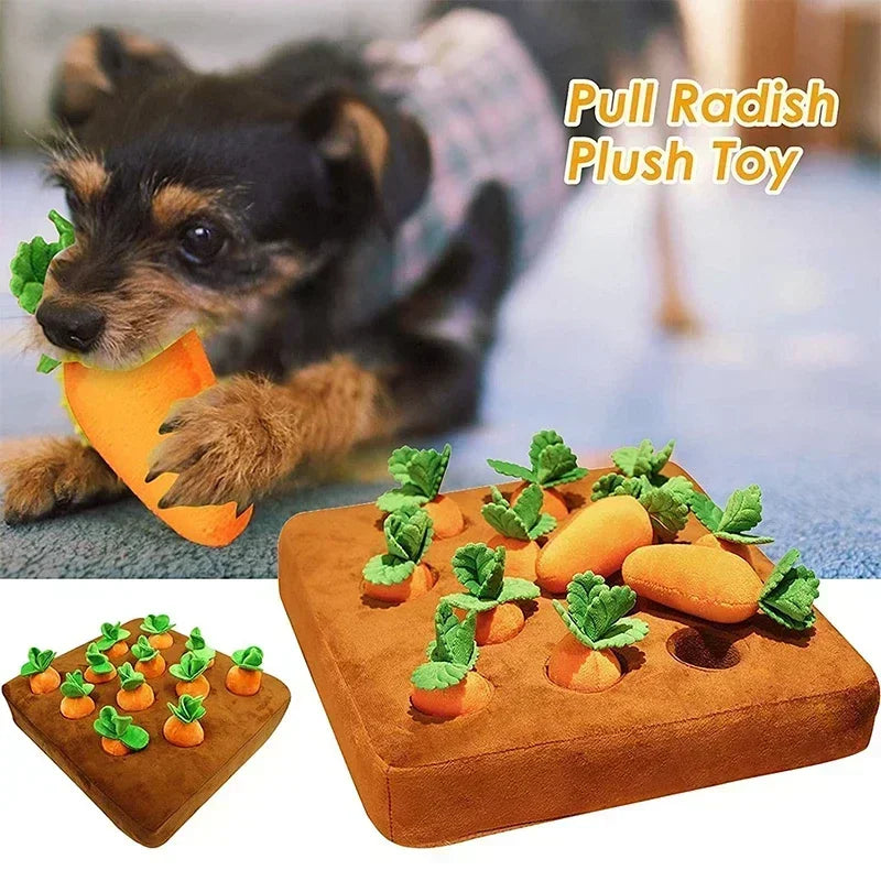 HappyPawLand - Carrot Snuffle Mat for Dogs and Cats